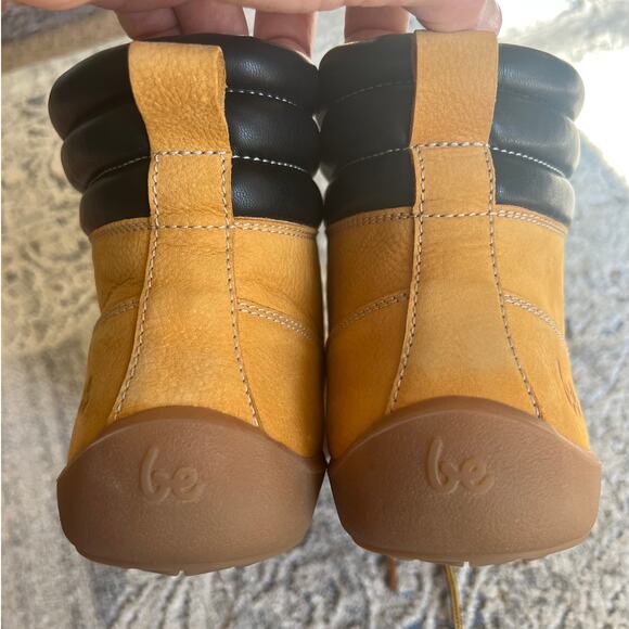 Mens Be Lenka Nevada NEO Barefoot Nubuck Leather Boots Mustard Size 10 - Picture 9 of 15